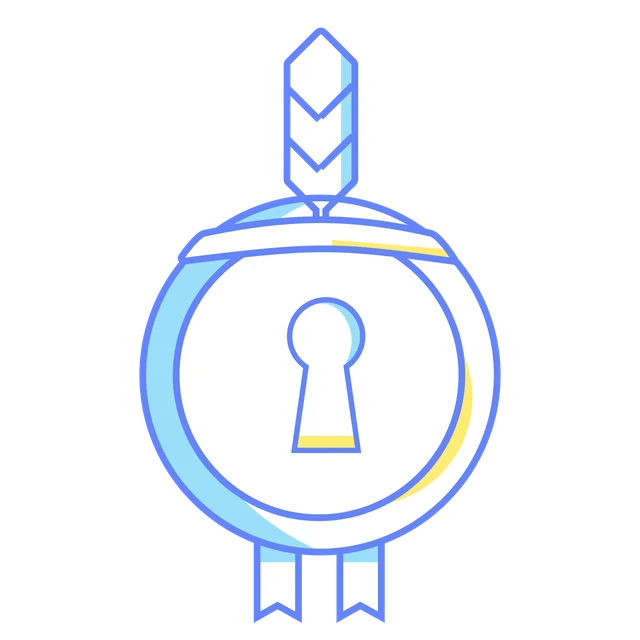 The key badge, for the first steps in the programme.