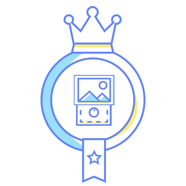 The crowned photography badge, for capturing the campus.